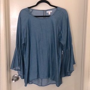 NWT LC Lauren Conrad for Kohls Bell sleeve blouse